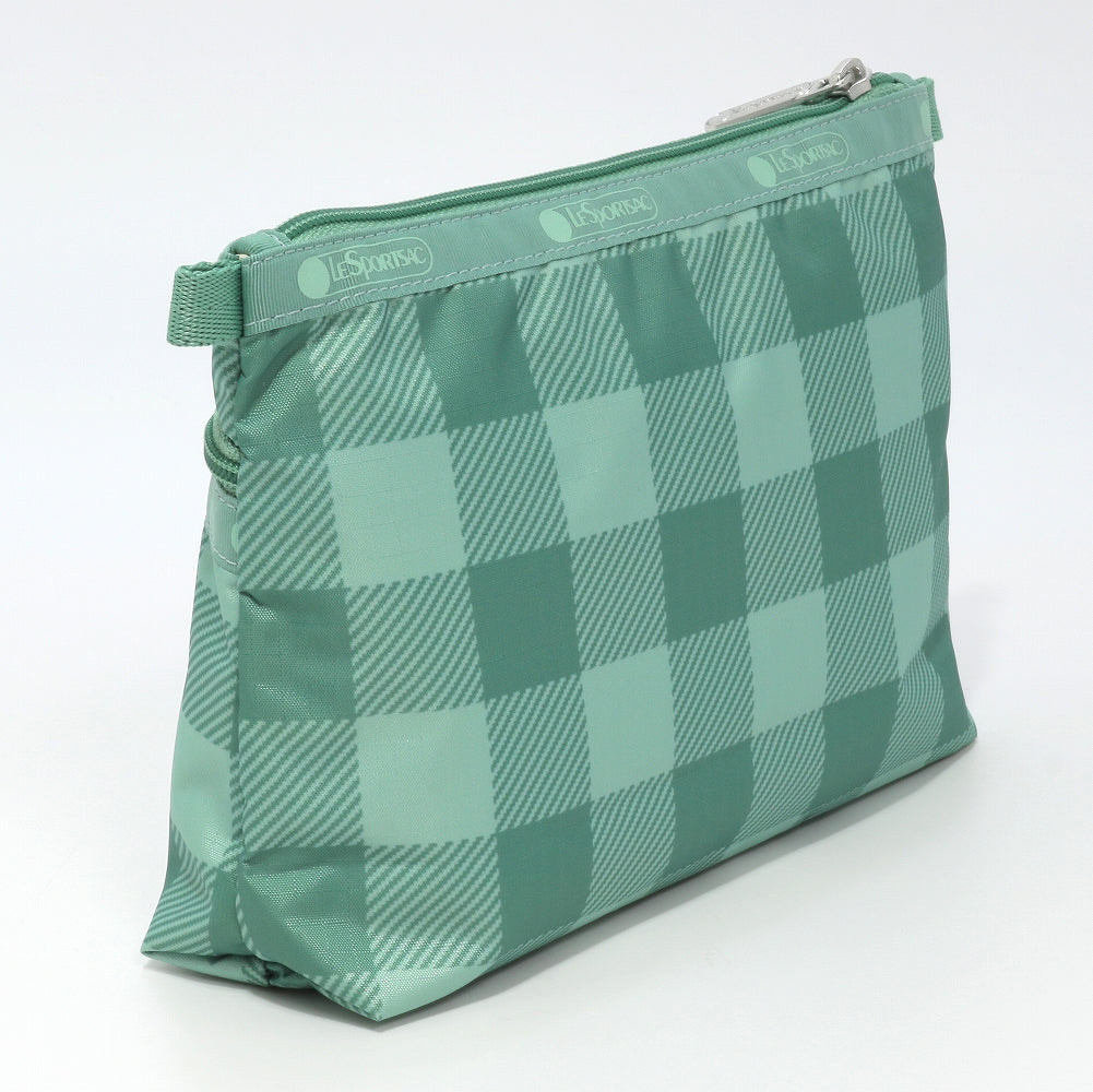 LeSportsac レスポートサック ポーチ 7105 COSMETIC CLUTCH HF53 GREEN FIELD GINGHAM