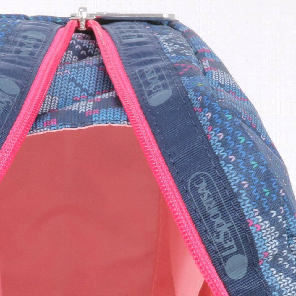 LeSportsac レスポートサック ポーチ 7121 EXTRA LARGE RECTANGULAR COSMETIC E949 PATCHWORK KNIT