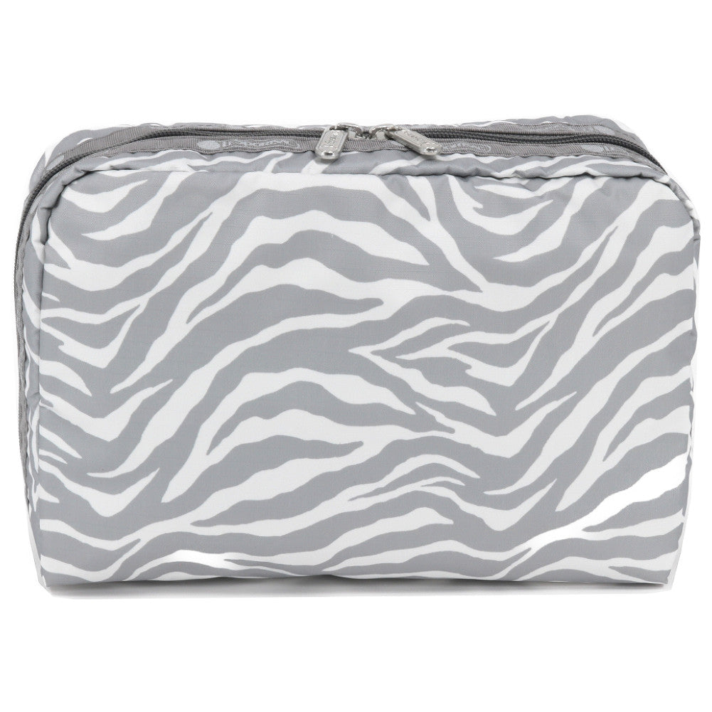 LeSportsac レスポートサック ポーチ 7121 EXTRA LARGE RECTANGULAR COSMETIC E974 ALLOY ZEBRA