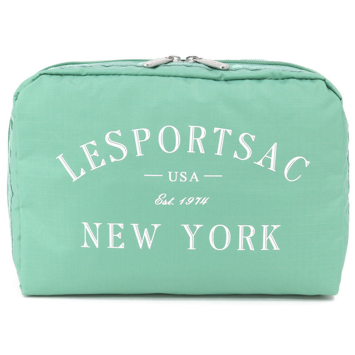 LeSportsac レスポートサック ポーチ 7121 EXTRA LARGE RECTANGULAR COSMETIC H140 SAGE GREEN LOGO COSM