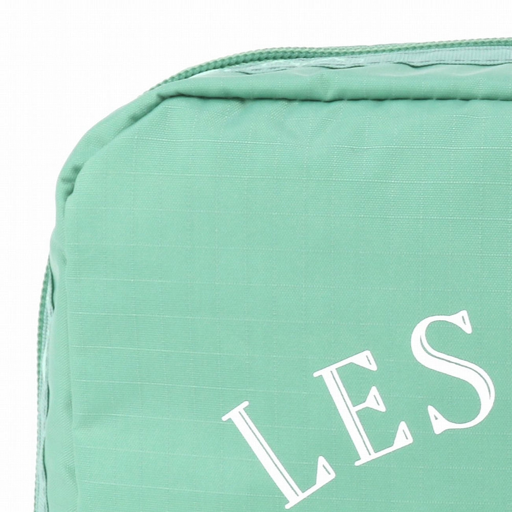 LeSportsac レスポートサック ポーチ 7121 EXTRA LARGE RECTANGULAR COSMETIC H140 SAGE GREEN LOGO COSM