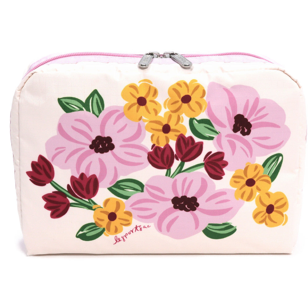 LeSportsac レスポートサック ポーチ 7121 EXTRA LARGE RECTANGULAR COSMETIC HC37 PINK BLOOMS COSM