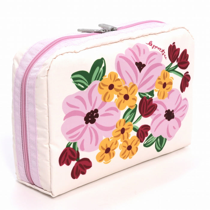 LeSportsac レスポートサック ポーチ 7121 EXTRA LARGE RECTANGULAR COSMETIC HC37 PINK BLOOMS COSM