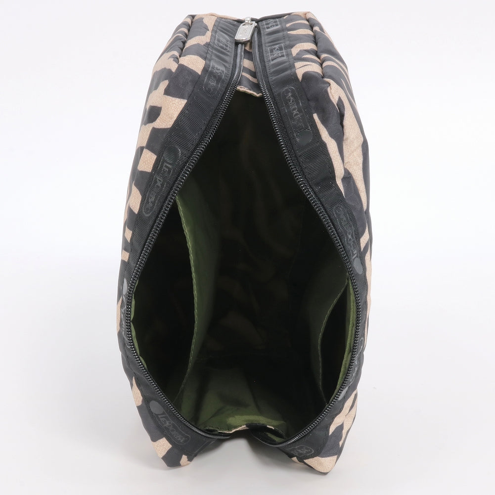 LeSportsac レスポートサック ポーチ 7121 EXTRA LARGE RECTANGULAR COSMETIC HC94 RAFFIA ZEBRA