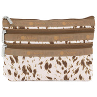 LeSportsac レスポートサック ポーチ 7158 3 ZIP COSMETIC E983 SPOTTED FAWNS