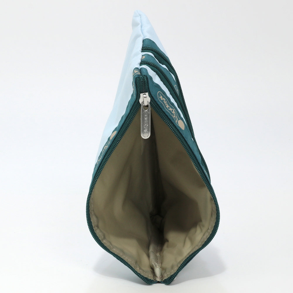 LeSportsac レスポートサック ポーチ 7158 3 ZIP COSMETIC FA17 SPECTATOR CLEAR SKY/TEAL