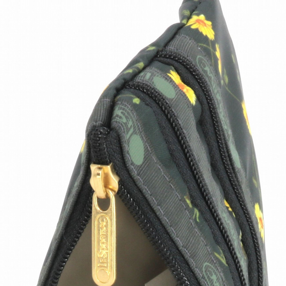 LeSportsac レスポートサック ポーチ 7158 3 ZIP COSMETIC HC10 DAISY CROSS GREEN