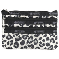 LeSportsac レスポートサック ポーチ 7158 3 ZIP COSMETIC HC19 NEUTRAL LEOPARD