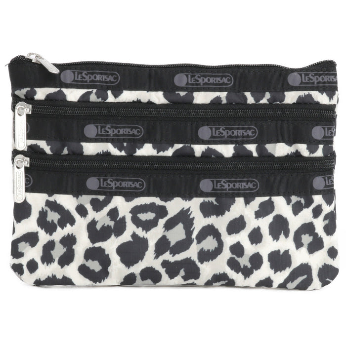 LeSportsac レスポートサック ポーチ 7158 3 ZIP COSMETIC HC19 NEUTRAL LEOPARD