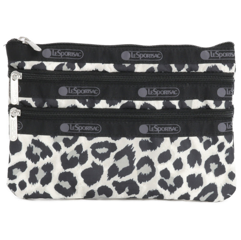 LeSportsac レスポートサック ポーチ 7158 3 ZIP COSMETIC HC19 NEUTRAL LEOPARD