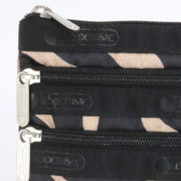 LeSportsac レスポートサック ポーチ 7158 3 ZIP COSMETIC HC94 RAFFIA ZEBRA