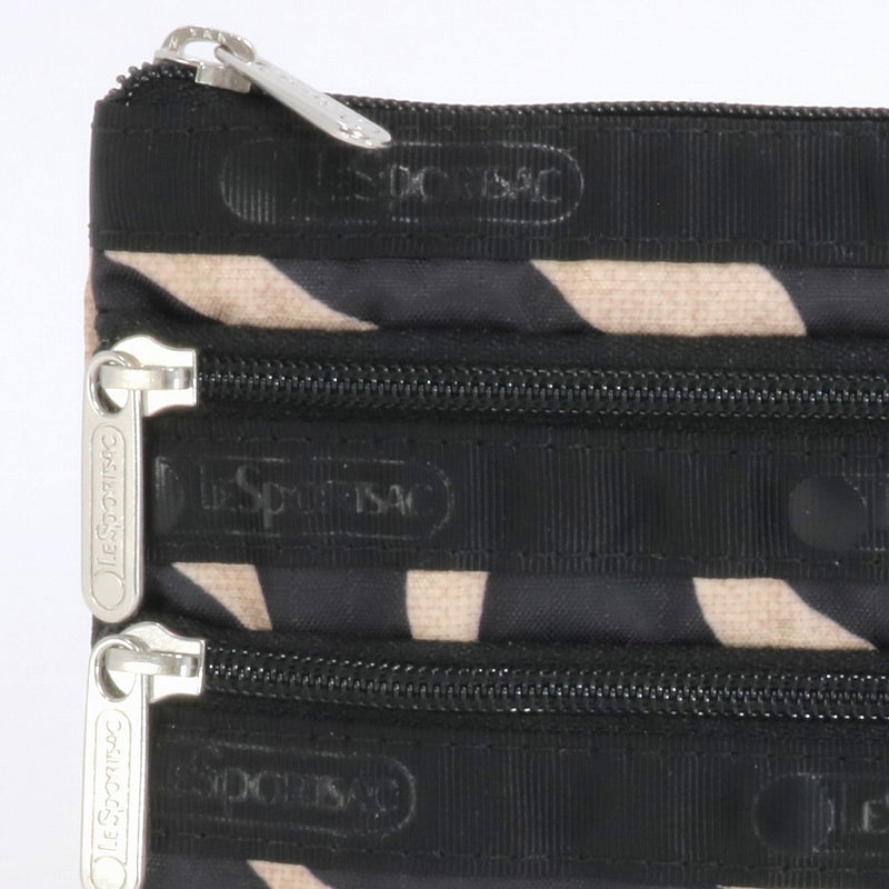 LeSportsac レスポートサック ポーチ 7158 3 ZIP COSMETIC HC94 RAFFIA ZEBRA