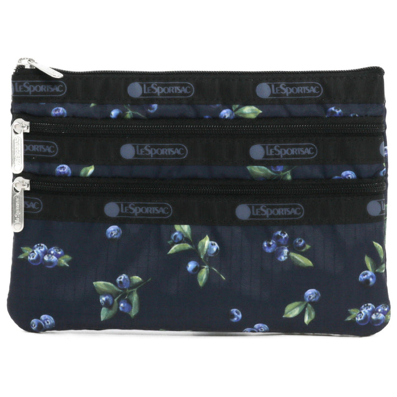 LeSportsac レスポートサック ポーチ 7158 3 ZIP COSMETIC HD43 VERY BERRY