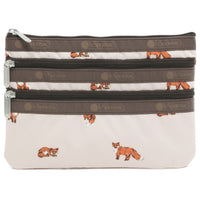 LeSportsac レスポートサック ポーチ 7158 3 ZIP COSMETIC HD49 DASHING FOXES [並行輸入商品]