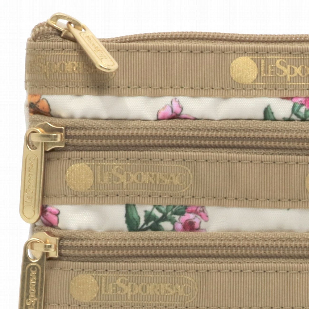 LeSportsac レスポートサック ポーチ 7158 3 ZIP COSMETIC HD82 DAINTY GARDEN [並行輸入商品]
