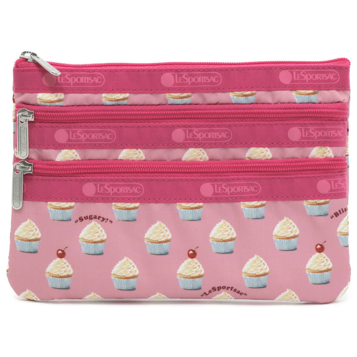 LeSportsac レスポートサック ポーチ 7158 3 ZIP COSMETIC HD87 SWEET CUPCAKE DELIGHT [並行輸入商品]