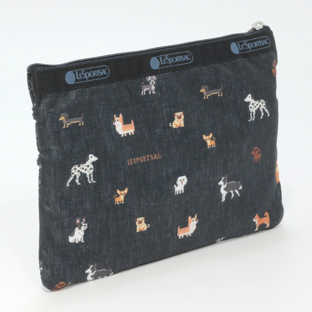 LeSportsac レスポートサック ポーチ 7158 3 ZIP COSMETIC HF44 WOOF WONDERLAND