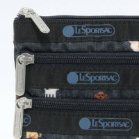 LeSportsac レスポートサック ポーチ 7158 3 ZIP COSMETIC HF44 WOOF WONDERLAND
