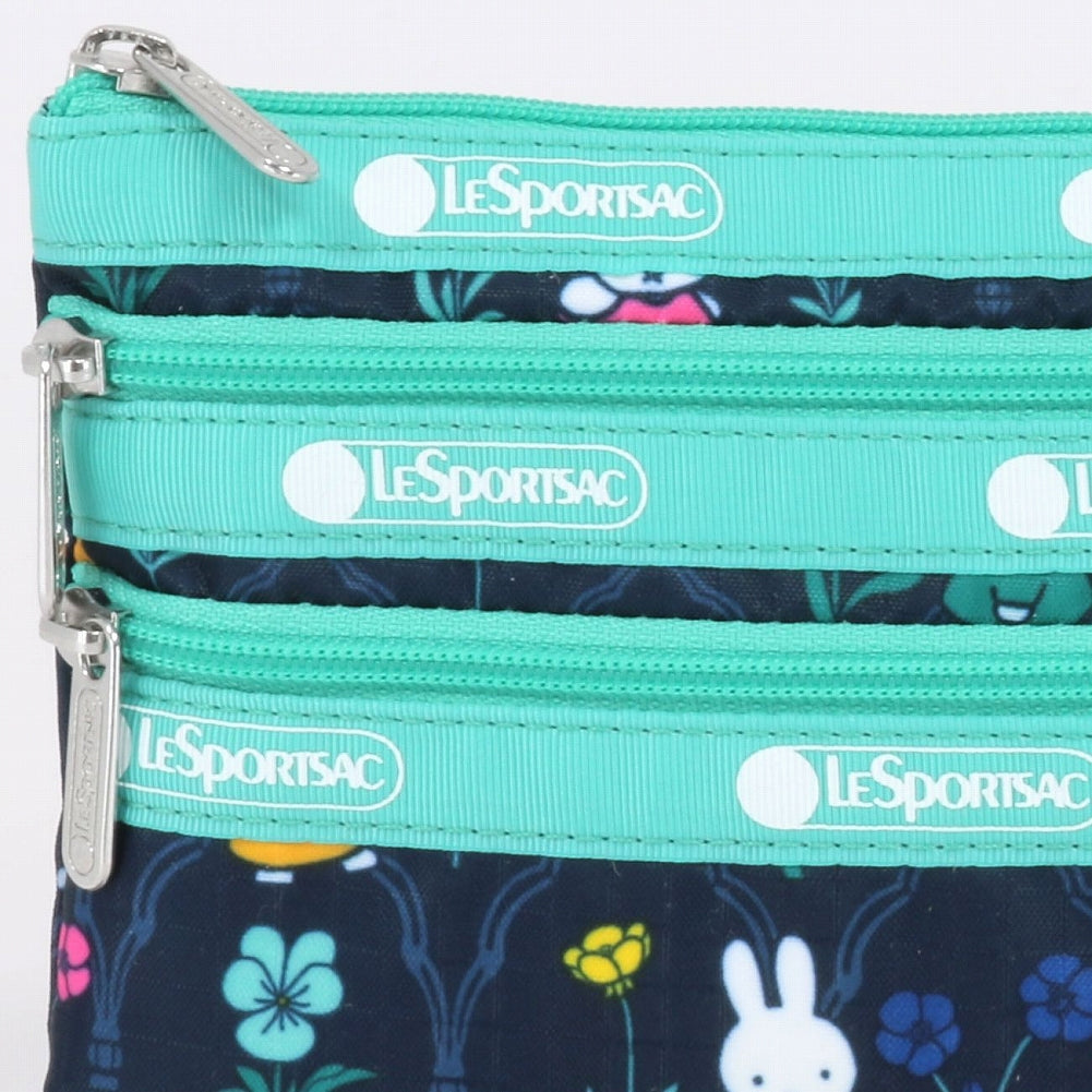 LeSportsac レスポートサック ポーチ 7158 3 ZIP COSMETIC L259 MIFFY GARDEN FLORAL ACC