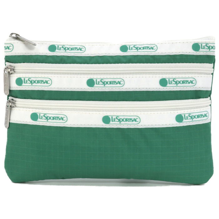 LeSportsac レスポートサック ポーチ 7158 3 ZIP COSMETIC LB78 Spectator Kelly Green [並行輸入商品]