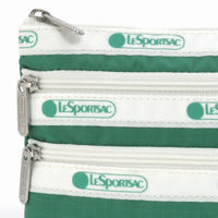 LeSportsac レスポートサック ポーチ 7158 3 ZIP COSMETIC LB78 Spectator Kelly Green [並行輸入商品]