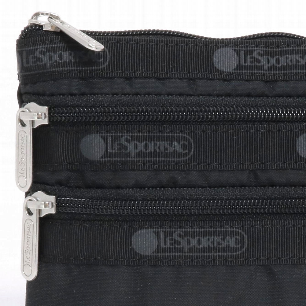 LeSportsac レスポートサック ポーチ 7158 3 ZIP COSMETIC R086 RECYCLED BLACK