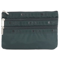 LeSportsac レスポートサック ポーチ 7158 3 ZIP COSMETIC R190 MIDNIGHT GREEN