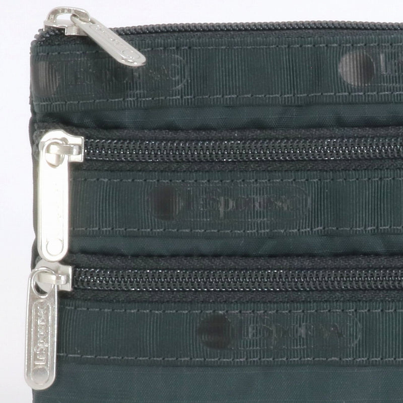 LeSportsac レスポートサック ポーチ 7158 3 ZIP COSMETIC R190 MIDNIGHT GREEN