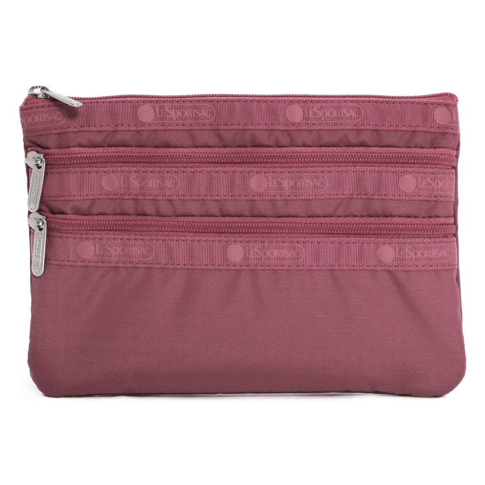 LeSportsac レスポートサック ポーチ 7158 3 ZIP COSMETIC RA07 MAUVE