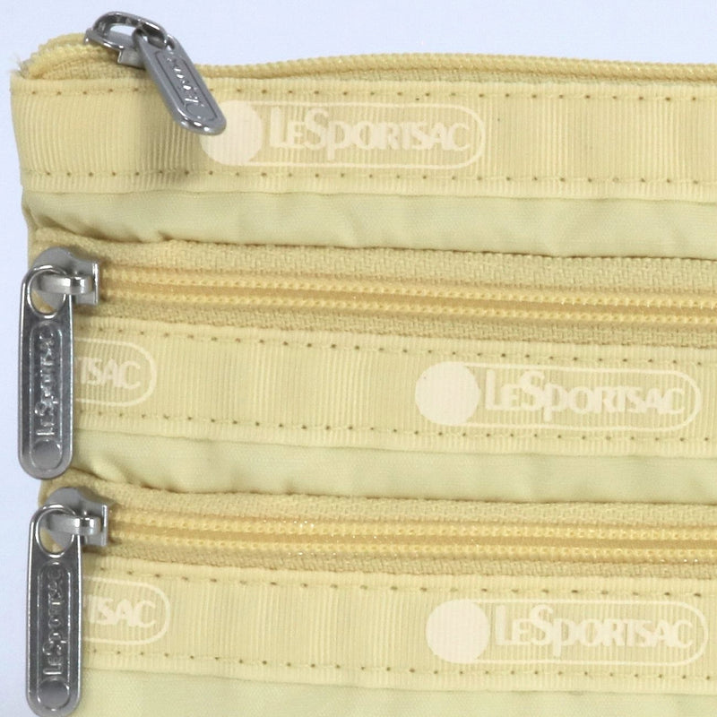 LeSportsac レスポートサック ポーチ 7158 3 ZIP COSMETIC RA11 Lemon Meringue