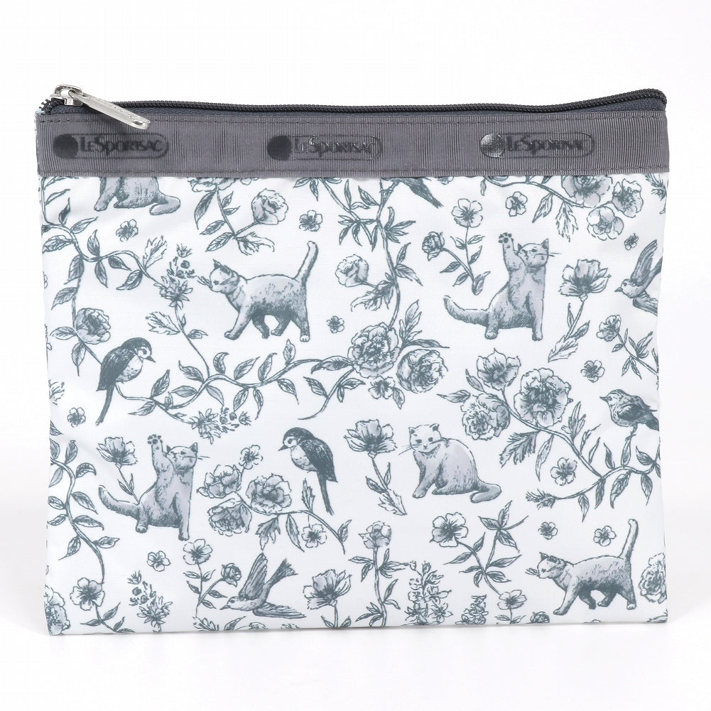 LeSportsac レスポートサック ショルダーバッグ 7507 DELUXE EVERYDAY BAG E975 FLORAL BIRDS AND CATS