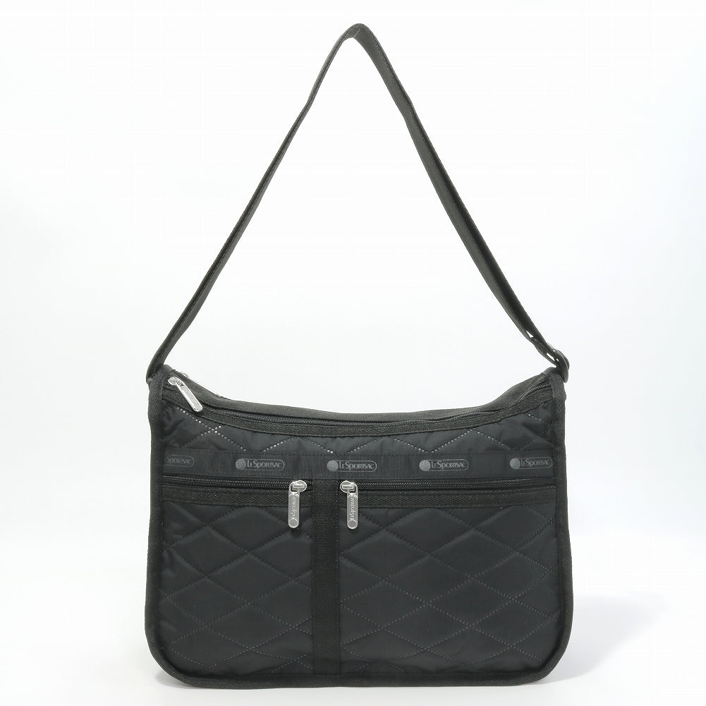 LeSportsac レスポートサック ショルダーバッグ 7507 DELUXE EVERYDAY BAG HE62 Black Cross Deboss