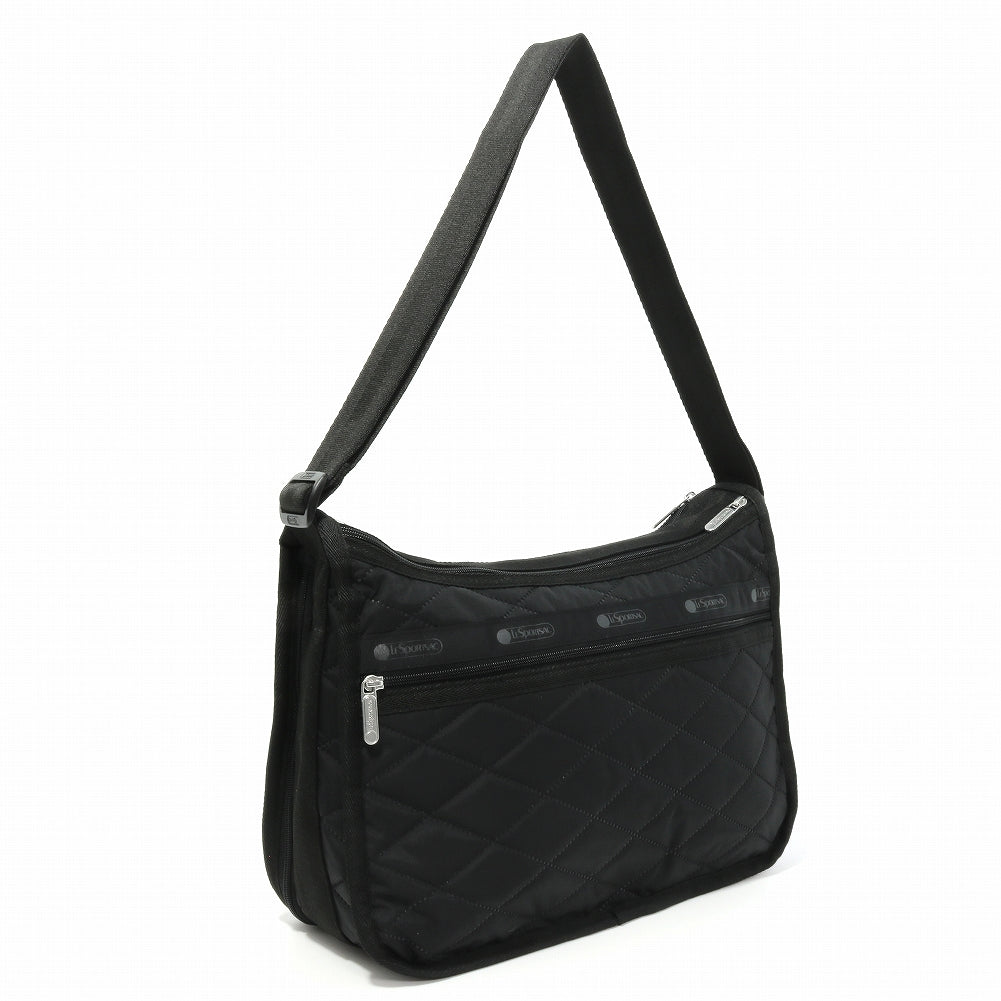 LeSportsac レスポートサック ショルダーバッグ 7507 DELUXE EVERYDAY BAG HE62 Black Cross Deboss