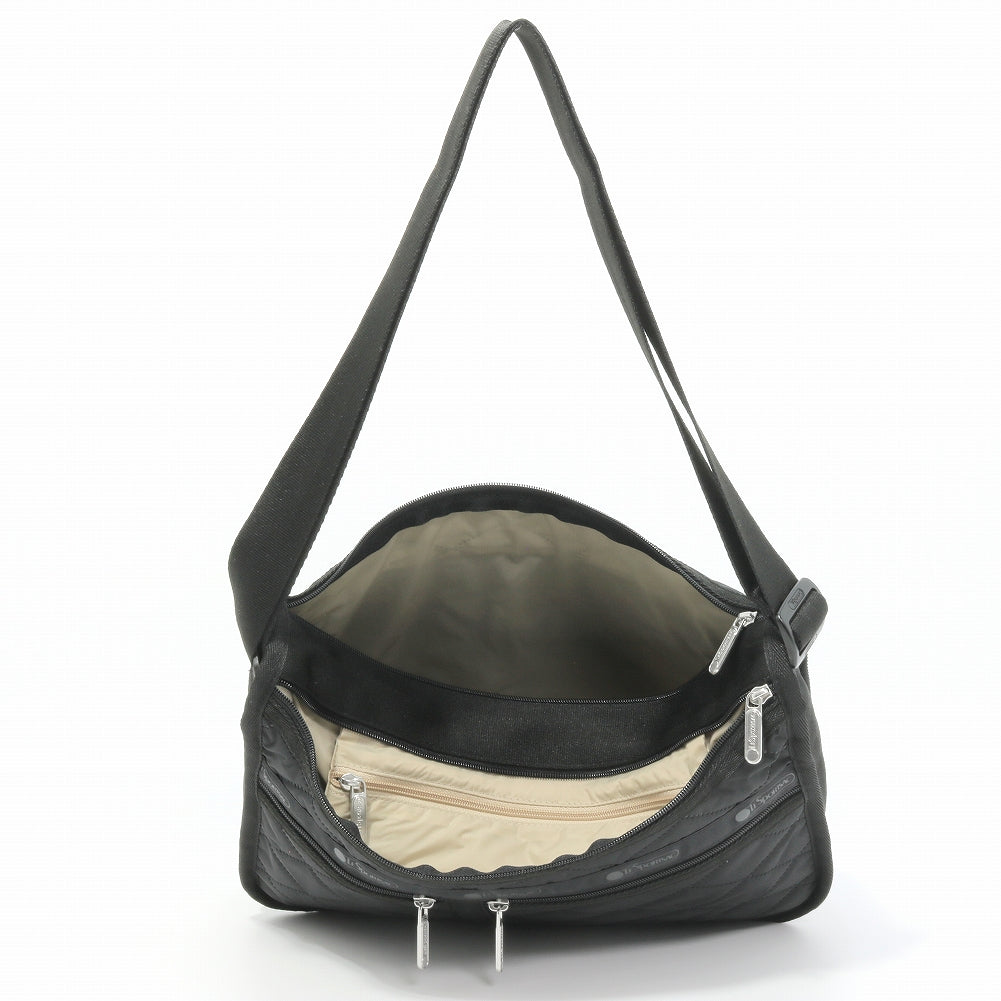 LeSportsac レスポートサック ショルダーバッグ 7507 DELUXE EVERYDAY BAG HE62 Black Cross Deboss