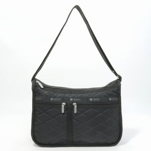 LeSportsac レスポートサック ショルダーバッグ 7507 DELUXE EVERYDAY BAG HE62 Black Cross Deboss