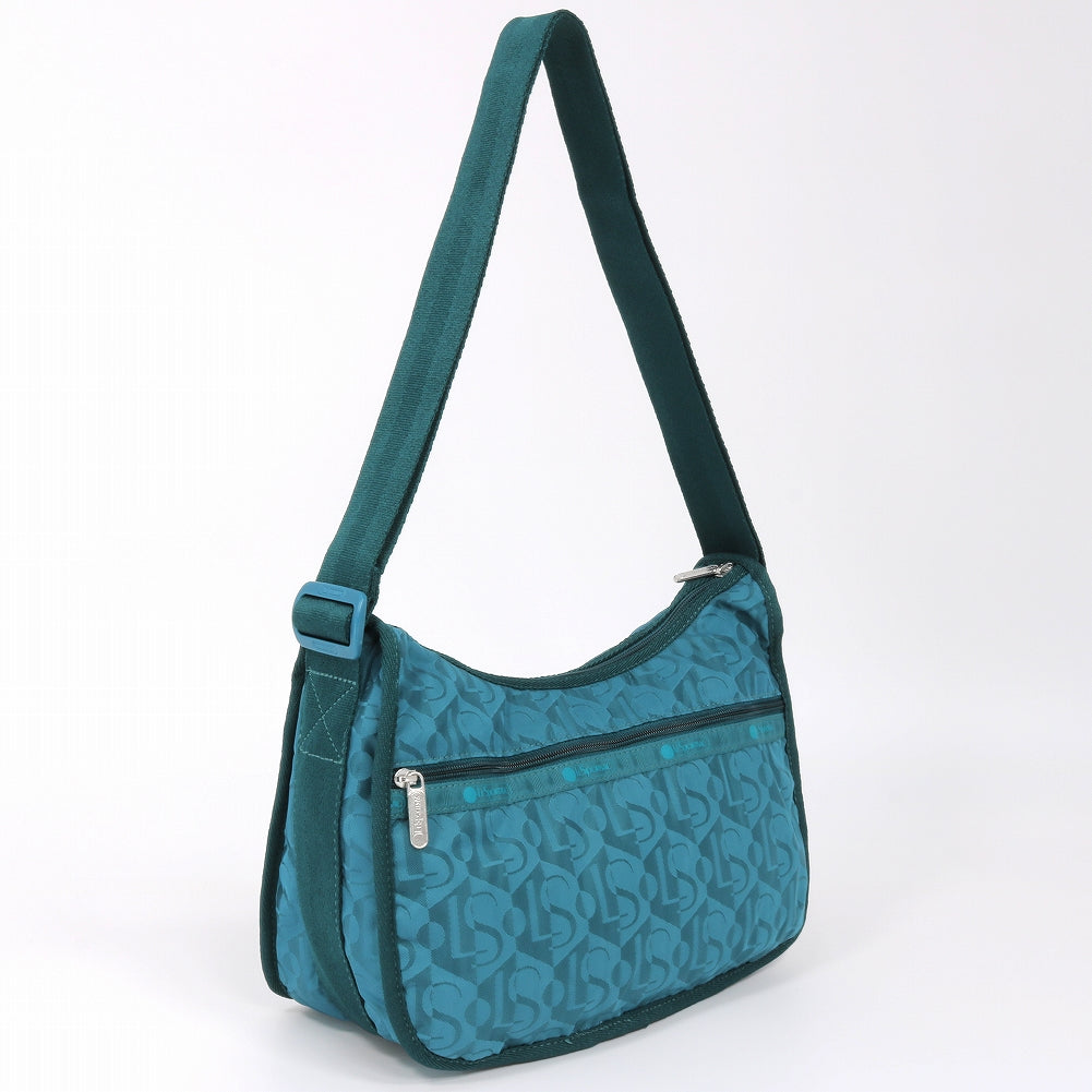 LeSportsac レスポートサック ショルダーバッグ 7520 CLASSIC HOBO E874 MONOGRAM JACQ TEAL