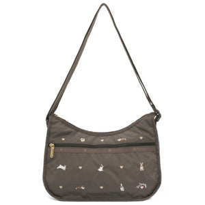 LeSportsac レスポートサック ショルダーバッグ 7520 CLASSIC HOBO HD84 BUNNY EMBROIDERY [並行輸入商品]