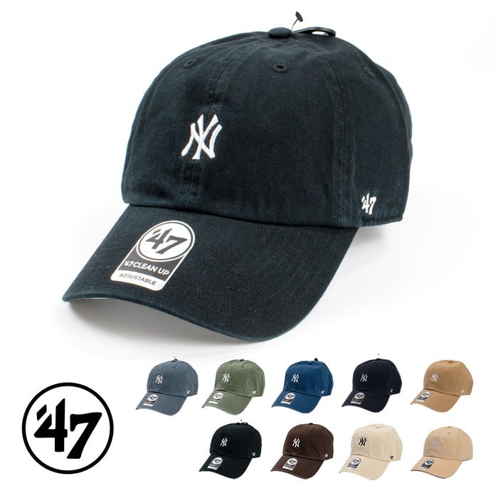 キャップ フォーティセブン '47 Clean Up Base Runner Strapback Cap NY Yankees ニューヨーク ヤンキース クリーンナップ ベースランナー ミニロゴ メジャーリーグ