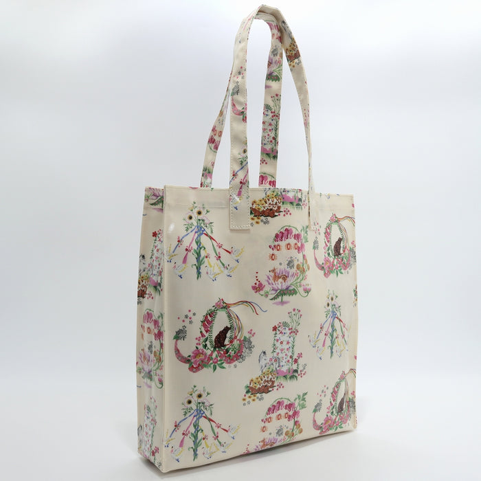 Cath Kidston キャスキッドソン ブックトート BN07909 LARGE BOOKBAG SUMMER PARADE ECRU