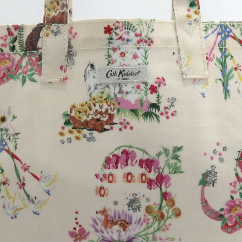 Cath Kidston キャスキッドソン ブックトート BN07909 LARGE BOOKBAG SUMMER PARADE ECRU