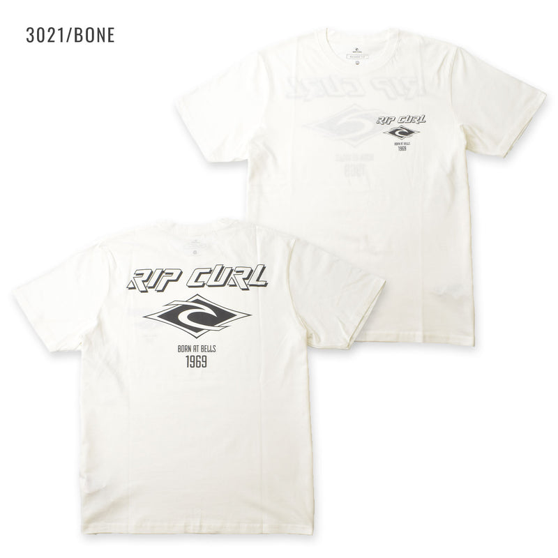 リップカール Tシャツ 半袖 オーガニックコットン サーフロゴ Rip Curl FADE OUT ICON TEE 4色展開 (CTESS9)