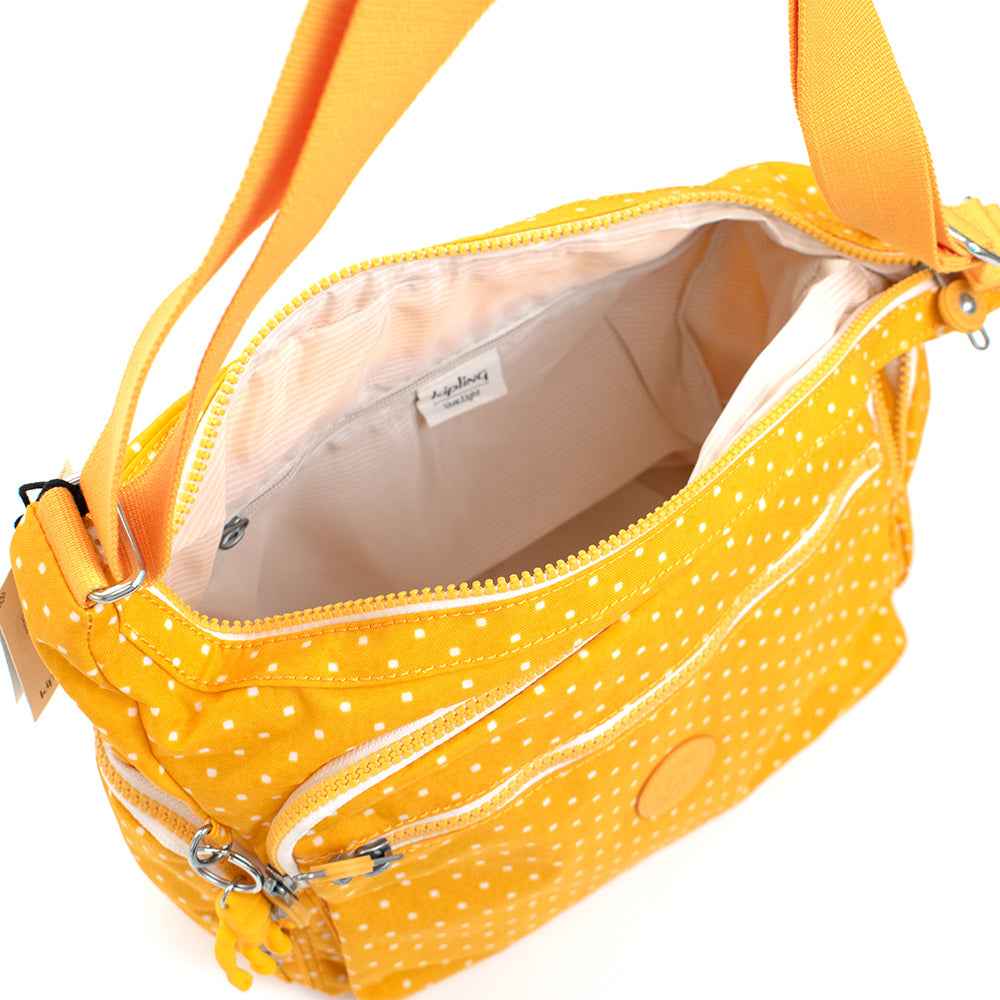 キプリング ショルダーバッグ レディース ギャビー イエロー ドット柄 Kipling GABBIE SOFT DOT YELLOW ki3186-m67