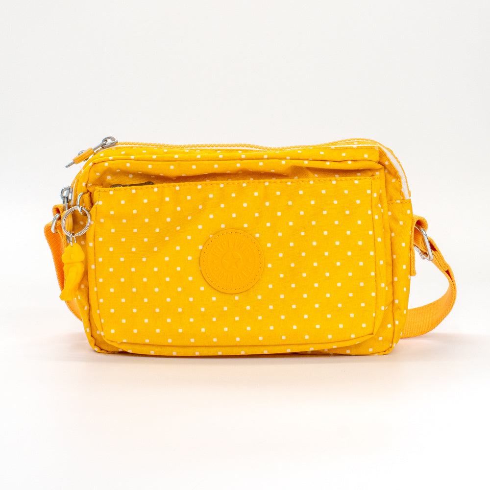 キプリング ショルダーバッグ レディース アバヌ エム イエロー ドット柄 Kipling ABANU M SOFT DOT YELLOW ki6237-m67