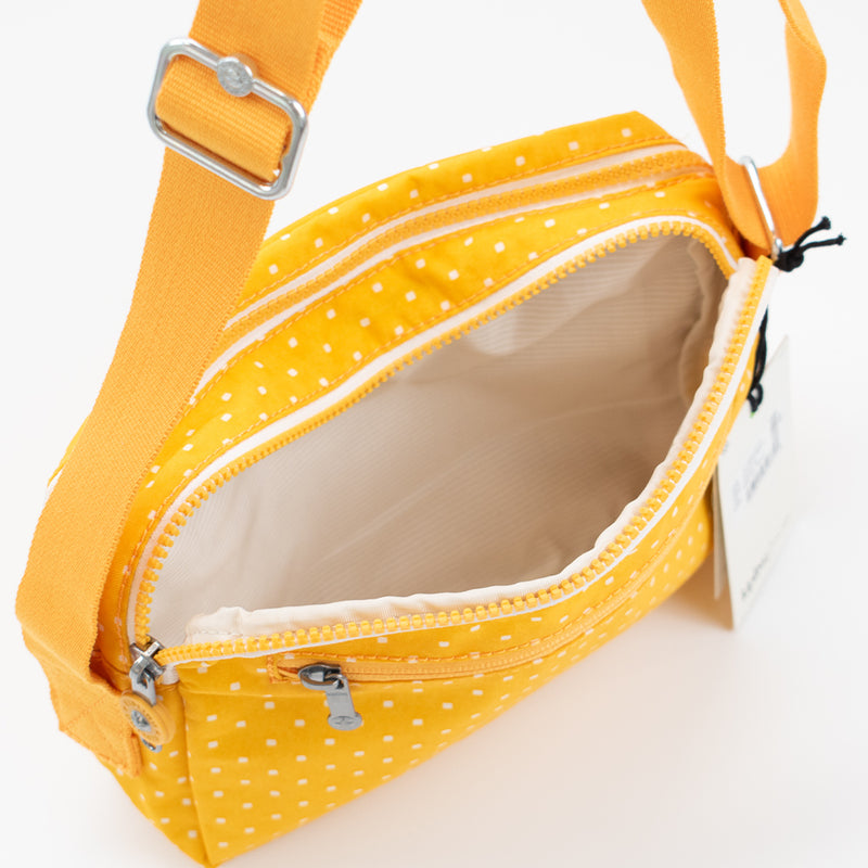 キプリング ショルダーバッグ レディース アバヌ エム イエロー ドット柄 Kipling ABANU M SOFT DOT YELLOW ki6237-m67