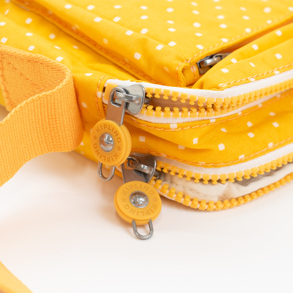 キプリング ショルダーバッグ レディース アバヌ エム イエロー ドット柄 Kipling ABANU M SOFT DOT YELLOW ki6237-m67