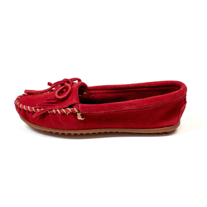 ミネトンカ モカシン キルティ スエード シューズ MINNETONKA kilty 406 RED