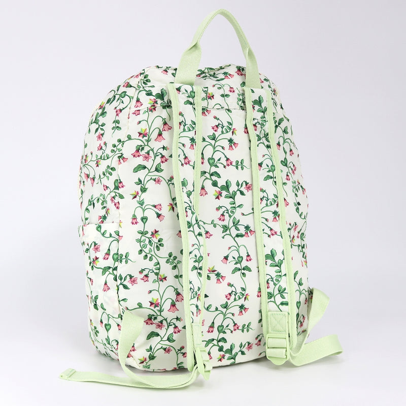 Cath Kidston キャスキッドソン リュックサック N07805 FOLDAWAY BACKPACK TWIN FLOWERS ECRU