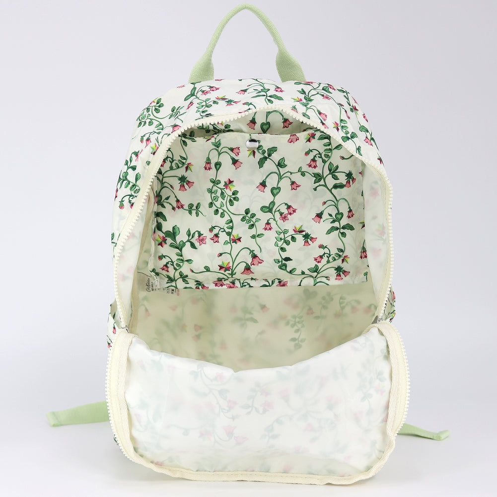 Cath Kidston キャスキッドソン リュックサック N07805 FOLDAWAY BACKPACK TWIN FLOWERS ECRU