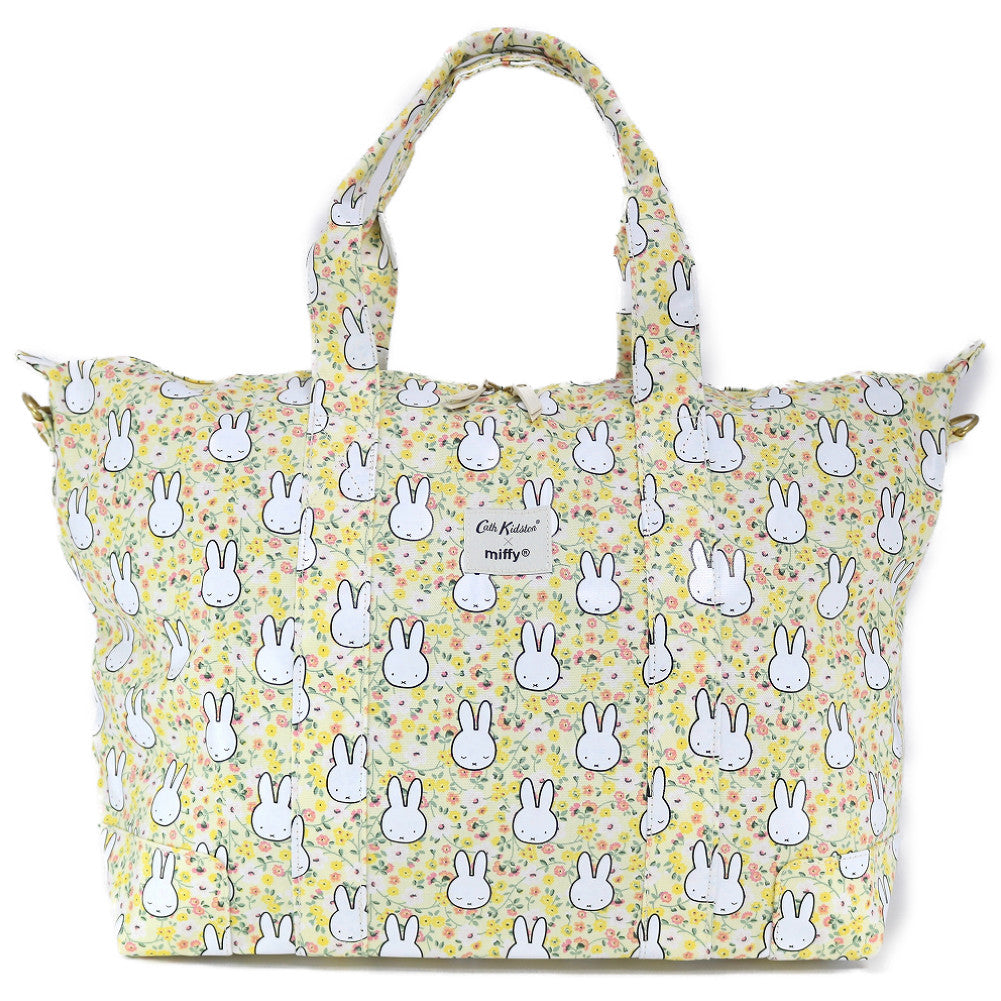 Cath Kidston キャスキッドソン トートバッグ N07895 FOLDAWAY OVERNIGHT BAG MIFFY DITSY YELLOW