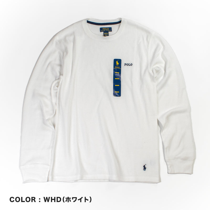 POLO RALPH LAUREN/ラルフローレン サーマル ワッフル 長袖 Tシャツ PWLC2F メンズ ブラック/グレー/ネイビー (S〜XXL)